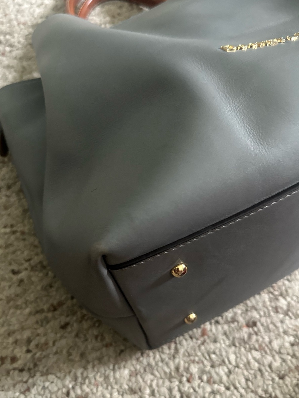 Dooney & Bourke Large Barlow Grey Size H10.75"xD 6.5"xL 13" - Picture 3 of 8
